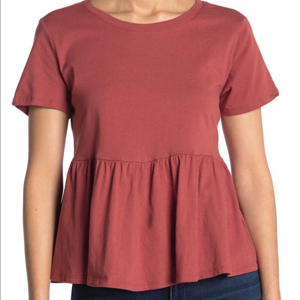 Bobeau Peplum top